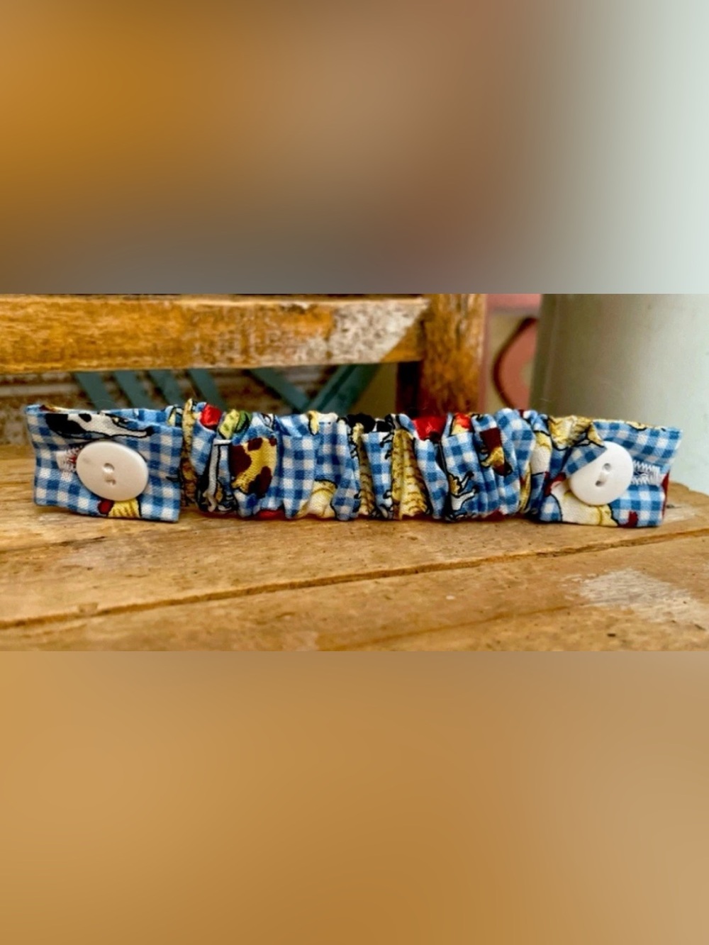 Hand-made Elastic Scrunchy Band For Quartz Watch Farm Animals Wristband NEW!